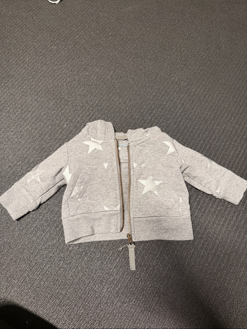 Primary Gray Star Zip Hoodie